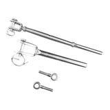 Maxbell Cables Railing Kit for Wood Post Railing Hardware for Repairing Stair Railing