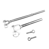 Maxbell Cables Railing Kit for Wood Post Railing Hardware for Repairing Stair Railing