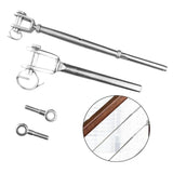 Maxbell Cables Railing Kit for Wood Post Railing Hardware for Repairing Stair Railing