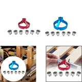 Maxbell Drill Bit Guide Jig Punching Tool Tool Home Drill Guide Punch Locator Chucks Red
