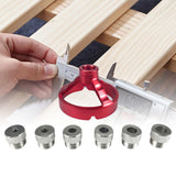 Maxbell Drill Bit Guide Jig Punching Tool Tool Home Drill Guide Punch Locator Chucks Red