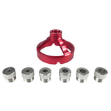 Maxbell Drill Bit Guide Jig Punching Tool Tool Home Drill Guide Punch Locator Chucks Red