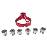 Maxbell Drill Bit Guide Jig Punching Tool Tool Home Drill Guide Punch Locator Chucks Red