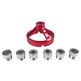 Maxbell Drill Bit Guide Jig Punching Tool Tool Home Drill Guide Punch Locator Chucks Red