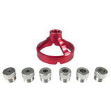Maxbell Drill Bit Guide Jig Punching Tool Tool Home Drill Guide Punch Locator Chucks Red