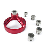 Maxbell Drill Bit Guide Jig Punching Tool Tool Home Drill Guide Punch Locator Chucks Red