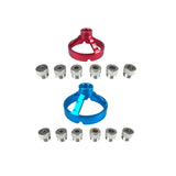 Maxbell Drill Bit Guide Jig Punching Tool Tool Home Drill Guide Punch Locator Chucks Red