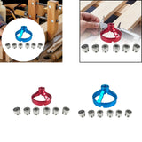 Maxbell Drill Bit Guide Jig Punching Tool Tool Home Drill Guide Punch Locator Chucks Red