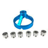 Maxbell Drill Bit Guide Jig Punching Tool Tool Home Drill Guide Punch Locator Chucks Blue