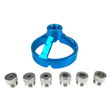 Maxbell Drill Bit Guide Jig Punching Tool Tool Home Drill Guide Punch Locator Chucks Blue