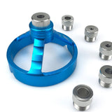 Maxbell Drill Bit Guide Jig Punching Tool Tool Home Drill Guide Punch Locator Chucks Blue