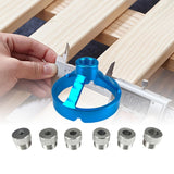 Maxbell Drill Bit Guide Jig Punching Tool Tool Home Drill Guide Punch Locator Chucks Blue