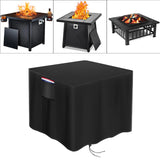 Maxbell Fire Pits Cover Practical Portable Outdoor Fireplace Cover for Rainwater Dust 28inchx28inchx25inch
