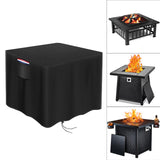 Maxbell Fire Pits Cover Practical Portable Outdoor Fireplace Cover for Rainwater Dust 28inchx28inchx25inch