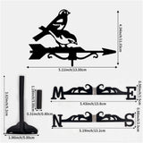 Maxbell Weathervane Vintage Retro Art Ornament Weathercock for Courtyard Garden Yard bird