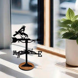 Maxbell Weathervane Vintage Retro Art Ornament Weathercock for Courtyard Garden Yard bird