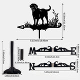Maxbell Weathervane Vintage Retro Art Ornament Weathercock for Courtyard Garden Yard dog