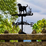 Maxbell Weathervane Vintage Retro Art Ornament Weathercock for Courtyard Garden Yard dog