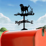 Maxbell Weathervane Vintage Retro Art Ornament Weathercock for Courtyard Garden Yard dog