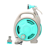 Maxbell Water Pipe Cart Space Saving Garden Hose Storage for Gardening Watering Tool Blue