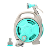 Maxbell Water Pipe Cart Space Saving Garden Hose Storage for Gardening Watering Tool Blue