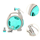 Maxbell Water Pipe Cart Space Saving Garden Hose Storage for Gardening Watering Tool Blue