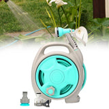 Maxbell Water Pipe Cart Space Saving Garden Hose Storage for Gardening Watering Tool Blue