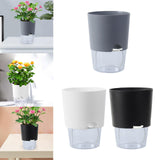 Maxbell Self Watering Flower Pot Lightweight Versatile with Holes for Indoor Outdoor Gray