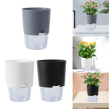 Maxbell Self Watering Flower Pot Lightweight Versatile with Holes for Indoor Outdoor Gray