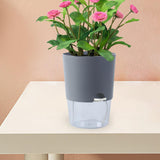 Maxbell Self Watering Flower Pot Lightweight Versatile with Holes for Indoor Outdoor Gray