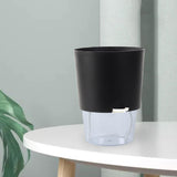 Maxbell Self Watering Flower Pot Lightweight Versatile with Holes for Indoor Outdoor Black