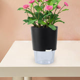 Maxbell Self Watering Flower Pot Lightweight Versatile with Holes for Indoor Outdoor Black