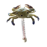 Maxbell Water Temperature Gauge Ice Bath Shatter Resistant Floating Pool Thermometer Crab 20x16.5cm