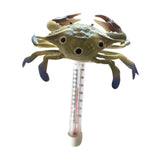 Maxbell Water Temperature Gauge Ice Bath Shatter Resistant Floating Pool Thermometer Crab 20x16.5cm