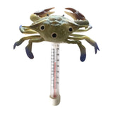 Maxbell Water Temperature Gauge Ice Bath Shatter Resistant Floating Pool Thermometer Crab 20x16.5cm