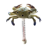 Maxbell Water Temperature Gauge Ice Bath Shatter Resistant Floating Pool Thermometer Crab 20x16.5cm