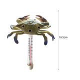 Maxbell Water Temperature Gauge Ice Bath Shatter Resistant Floating Pool Thermometer Crab 20x16.5cm