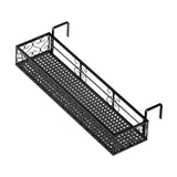 Maxbell Hanging Railing Planter Shelf Basket Iron Plant Stand for Patio Fence Garden 80cm