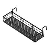 Maxbell Hanging Railing Planter Shelf Basket Iron Plant Stand for Patio Fence Garden 80cm