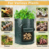 Maxbell Garden Planting Bag with Reinforced Handle Potato Grow Bag for Flowers Onion 7 gallon 30x35cm