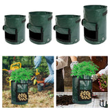 Maxbell Garden Planting Bag with Reinforced Handle Potato Grow Bag for Flowers Onion 7 gallon 30x35cm