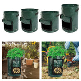 Maxbell Garden Planting Bag with Reinforced Handle Potato Grow Bag for Flowers Onion 7 gallon 30x35cm