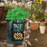 Maxbell Garden Planting Bag with Reinforced Handle Potato Grow Bag for Flowers Onion 10 gallon 35x45cm