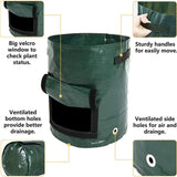 Maxbell Garden Planting Bag with Reinforced Handle Potato Grow Bag for Flowers Onion 10 gallon 35x50cm