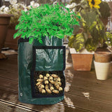 Maxbell Garden Planting Bag with Reinforced Handle Potato Grow Bag for Flowers Onion 10 gallon 35x50cm