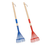 Maxbell 2Pcs Garden Rake Leaves Rakes for Gardening Leaf Rake for Garden Shrub Lawns