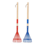 Maxbell 2Pcs Garden Rake Leaves Rakes for Gardening Leaf Rake for Garden Shrub Lawns