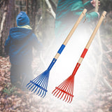 Maxbell 2Pcs Garden Rake Leaves Rakes for Gardening Leaf Rake for Garden Shrub Lawns
