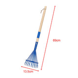 Maxbell 2Pcs Garden Rake Leaves Rakes for Gardening Leaf Rake for Garden Shrub Lawns