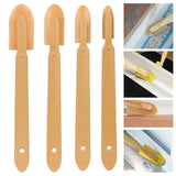 Maxbell 4 Pieces Caulk Smoothing Tool Multiuse for Skirting Ceramic Tiles Baseboards